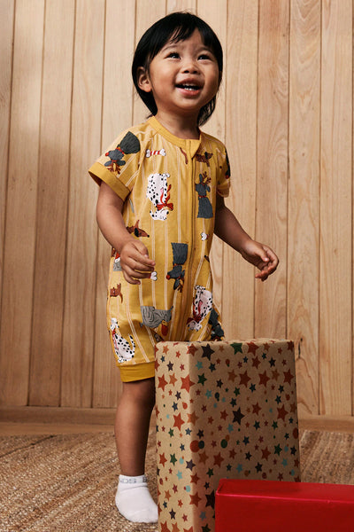 Bonds Zip Romper - Puppies For Christmas