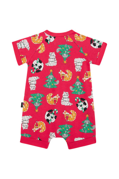 Bonds Zip Romper - Kittens For Christmas