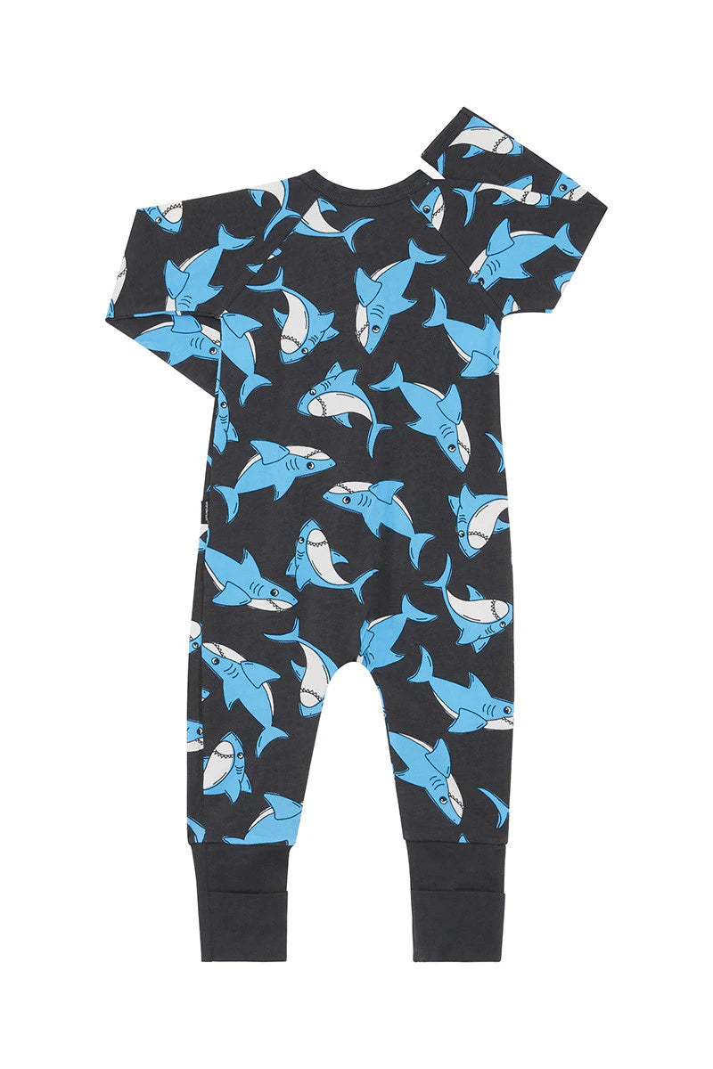 Bonds Zip Wondersuit - Shark Swirl