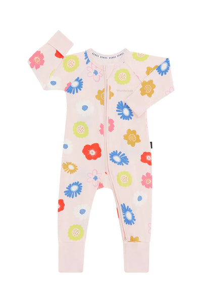 Bonds Zip Wondersuit - Wildflowers Pink