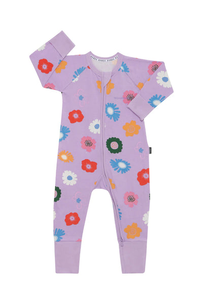 Bonds Zip Wondersuit - Wildflowers Lilac