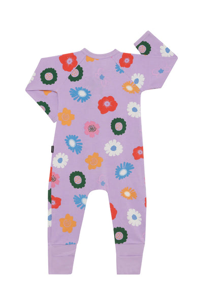 Bonds Zip Wondersuit - Wildflowers Lilac