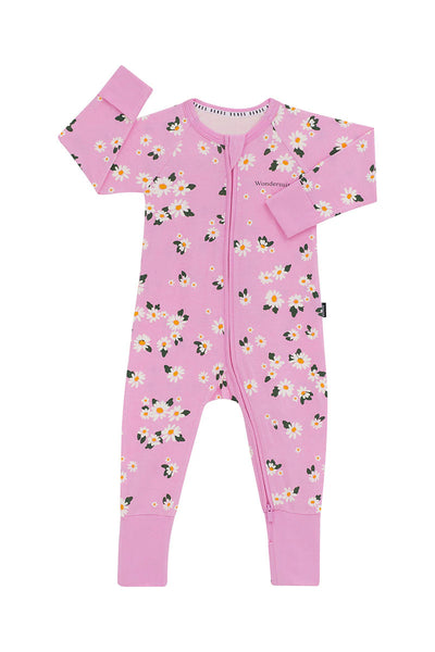 Bonds Zip Wondersuit - Daisy Chain Pink