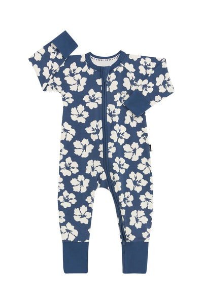 Bonds Zip Wondersuit - Hibiscus Navy