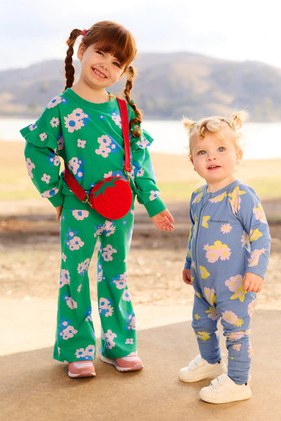 Bonds Kids Soft Threads Frill Pullover - Garden Club Green
