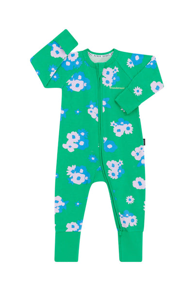 Bonds Zip Wondersuit - Garden Club Green