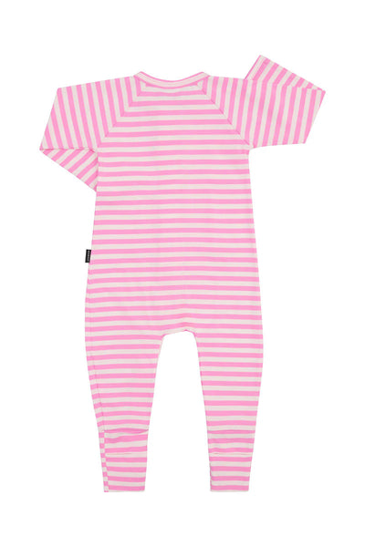 Bonds Zip Wondersuit - Stripe Pink