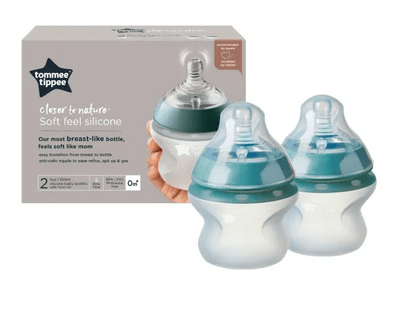 Tommee Tippee Closer to Nature Silicone Baby Bottle 150ml 2 Pack