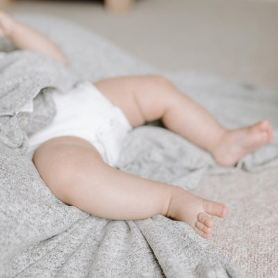 Aden and Anais Snuggle Knit Newborn Swaddle Blanket - Grey