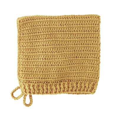 O.B Designs Crochet Bonnet & Bootie Set - Turmeric