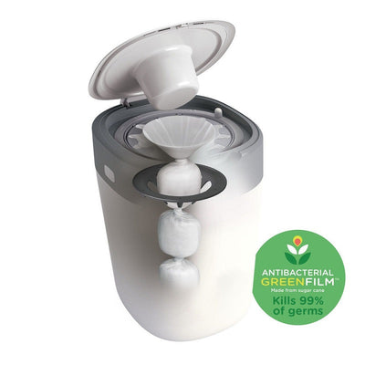 Tommee Tippee Twist & Click Nappy Disposal Unit - Cotton White