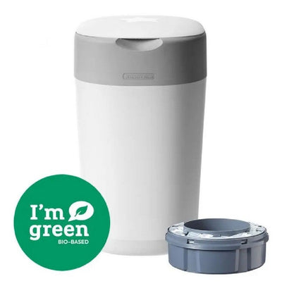 Tommee Tippee Twist & Click Nappy Disposal Unit - Cotton White