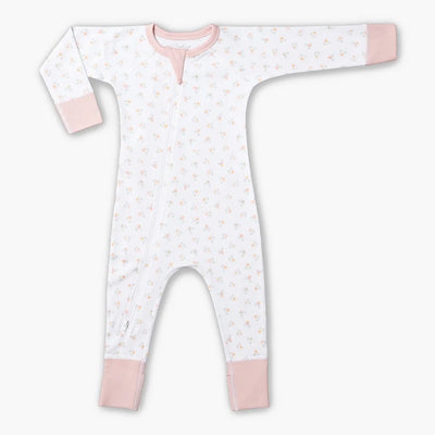 Sapling Child Organic Urchin Posies Zip Romper