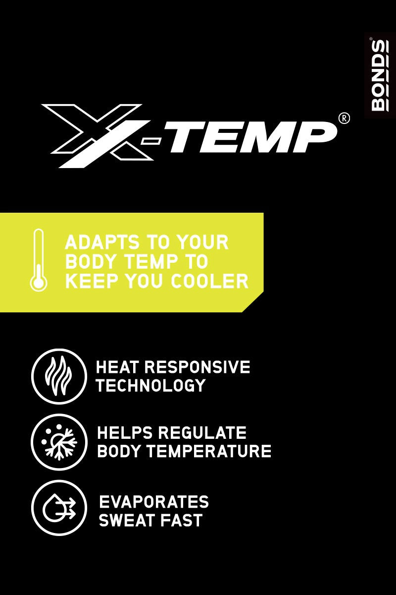 Bonds Womens X-Temp No Show Socks 2 Pack - Black