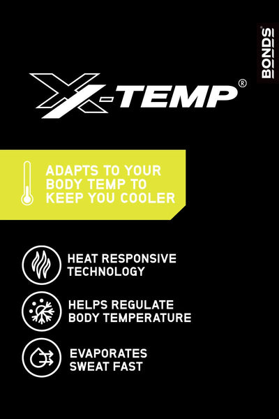 Bonds Womens X-Temp No Show Socks 2 Pack - Black