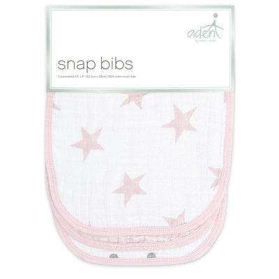 Aden and Anais Classic Muslin Snap Bibs 3 Pack - Doll - Outlet Shop For Kids