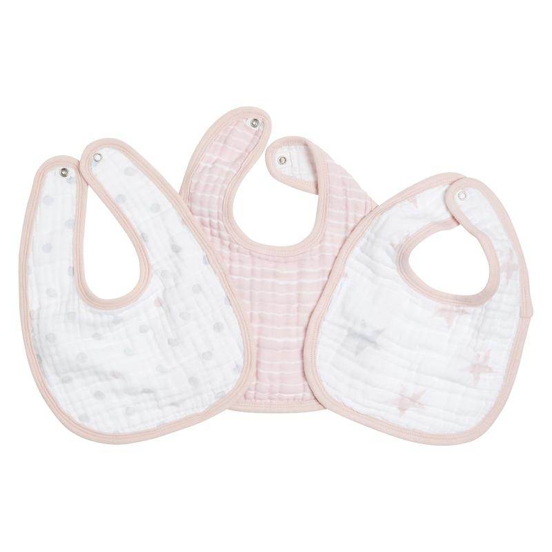 Aden and Anais Classic Muslin Snap Bibs 3 Pack - Doll - Outlet Shop For Kids
