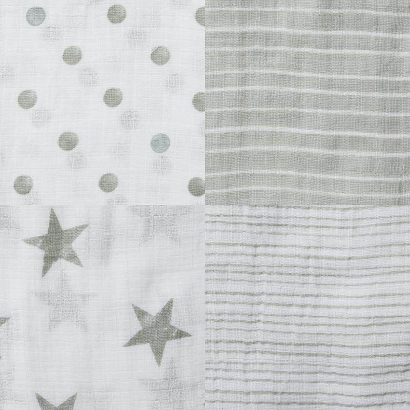 Aden and Anais Classic Muslin Swaddles 4 Pack - Dusty - Outlet Shop For Kids