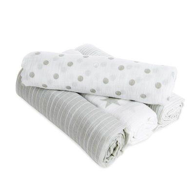 Aden and Anais Classic Muslin Swaddles 4 Pack - Dusty - Outlet Shop For Kids