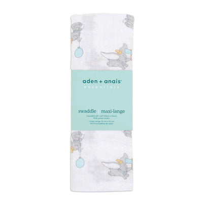 Aden And Anais Essential Disney Classic Single Swaddle - Dumbo New Heights - Outlet Shop For Kids