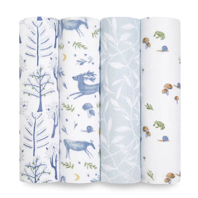 Aden And Anais Organic 4 Pack Swaddles - Outdoors - Outlet Shop For Kids