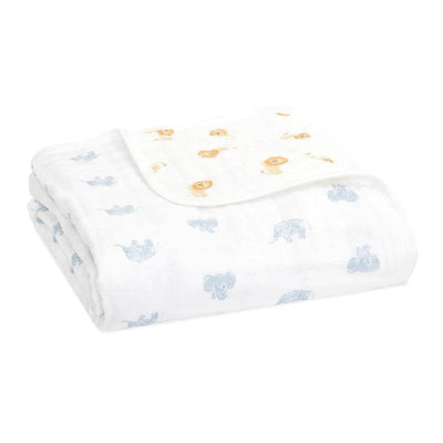 Aden And Anais Organic Dream Blanket - Animal Kingdom - Outlet Shop For Kids