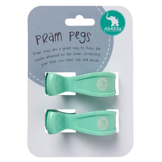All 4 Ella 2 Pack Pegs - Pastel Mint - Outlet Shop For Kids