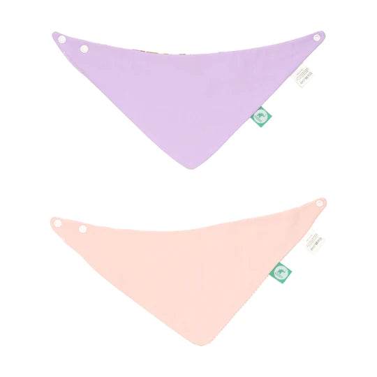 All 4 Ella Bandana Bibs 2 Pack - Rose - Outlet Shop For Kids