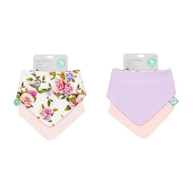 All 4 Ella Bandana Bibs 2 Pack - Rose - Outlet Shop For Kids