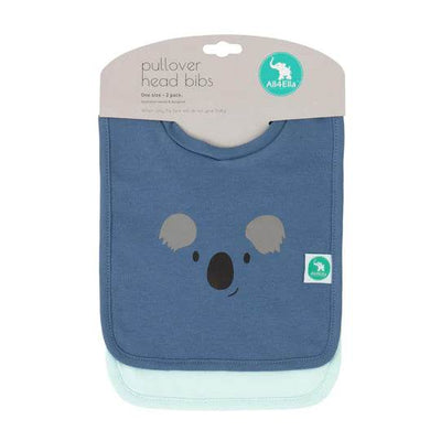 All 4 Ella Pullover Head Bib 2 Pack - Panda/Koala - Outlet Shop For Kids
