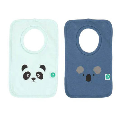 All 4 Ella Pullover Head Bib 2 Pack - Panda/Koala - Outlet Shop For Kids