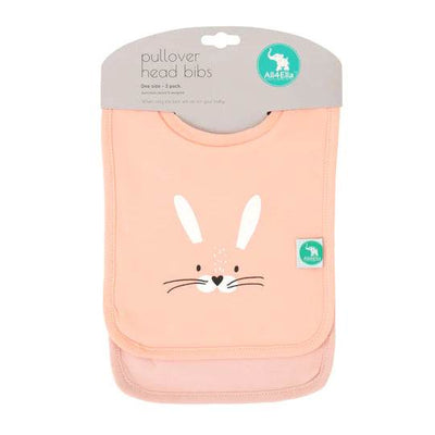 All 4 Ella Pullover Head Bib 2 Pack - Unicorn/Bunny - Outlet Shop For Kids