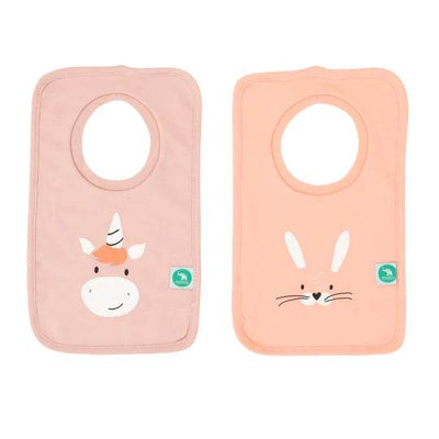 All 4 Ella Pullover Head Bib 2 Pack - Unicorn/Bunny - Outlet Shop For Kids