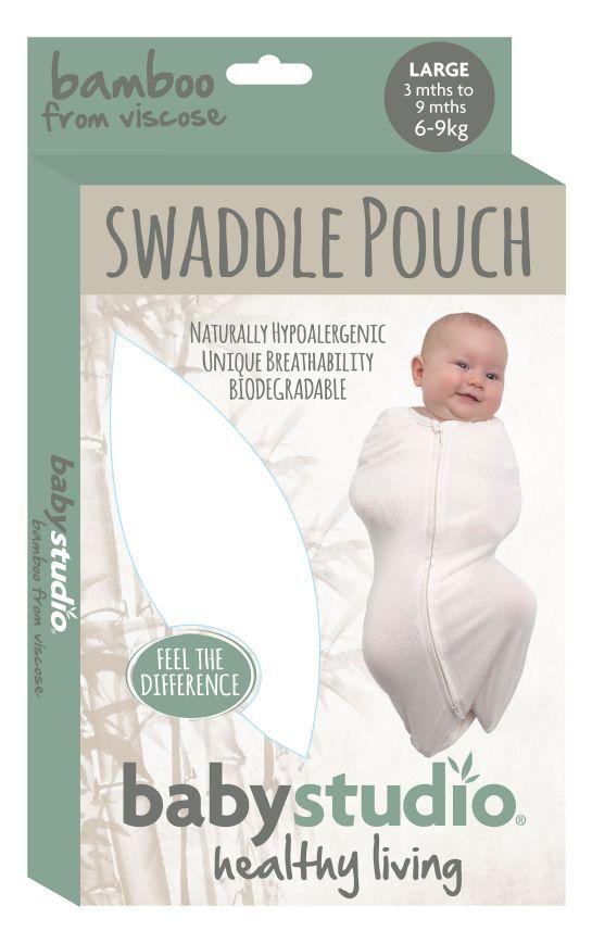 Baby Studio 0.2 TOG Bamboo Swaddlepouch - Warm Grey-Outlet Shop For Kids