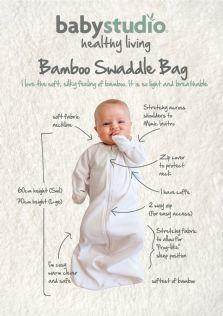Baby Studio 0.2 TOG Bamboo All In One Swaddlebag - Navy - Outlet Shop For Kids