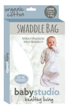 Baby Studio 1.0 TOG Organic Cotton All In One Swaddle Bag - Navy - Outlet Shop For Kids