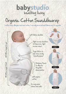 Baby Studio 1.0 TOG Organic Swaddlewrap - Dusty Pink - Outlet Shop For Kids