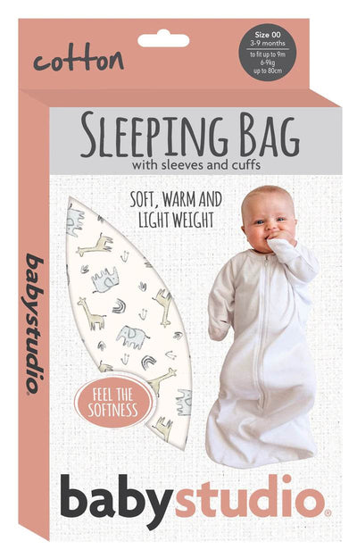 Baby Studio All In One Cotton Swaddlebag - Hugs Equals Love - Outlet Shop For Kids