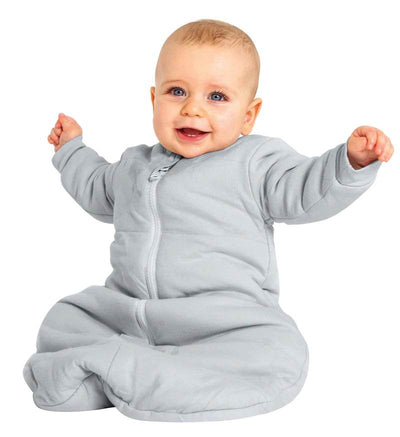 Baby Studio Cotton Sleeping Bag With Arms 3.0 TOG - Grey Marle/Grey Lines - Outlet Shop For Kids