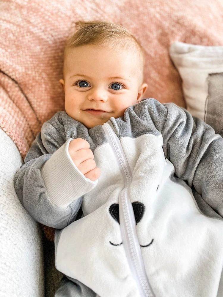 Baby Studio Fleece Warmies With Arms And Legs 3.0 TOG - Polar Bear - Outlet Shop For Kids