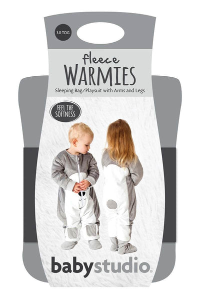 Baby Studio Fleece Warmies With Arms And Legs 3.0 TOG - Polar Bear - Outlet Shop For Kids