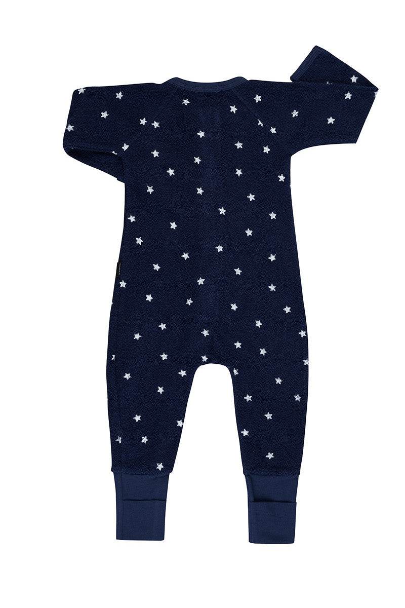 Bonds 2 Way Zip Poodlette Wondersuit - Star Shine Black Sea Navy - Outlet Shop For Kids