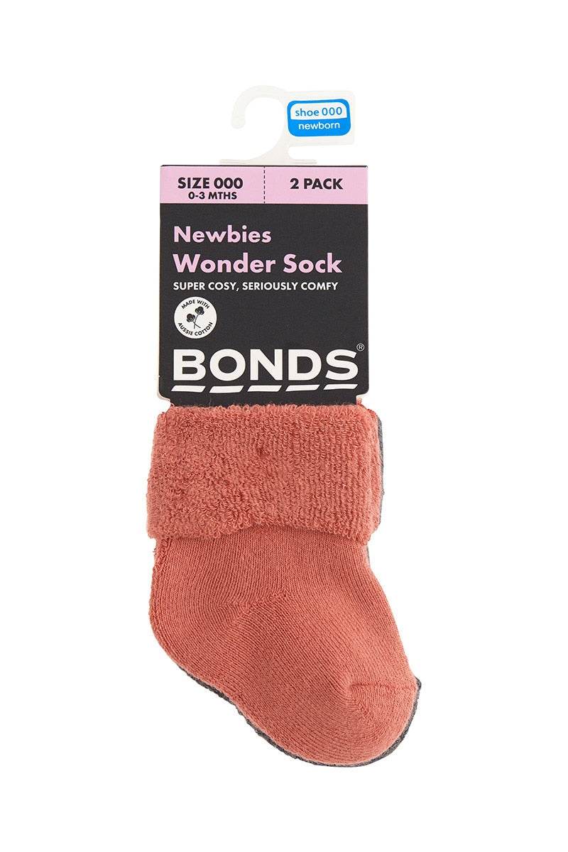Bonds Baby Newbies Wondersocks 2 Pack - Dawn Patrol/Iso Grey - Outlet Shop For Kids