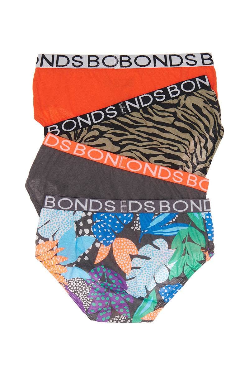 Bonds Boys 4 Pack Brief - Make Your Markleaf - Outlet Shop For Kids