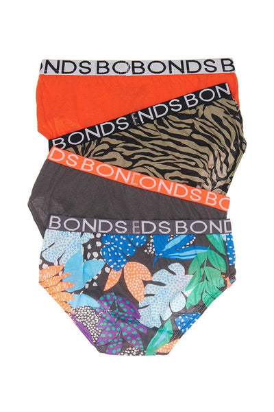 Bonds Boys 4 Pack Brief - Make Your Markleaf - Outlet Shop For Kids
