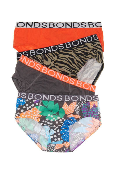 Bonds Boys 4 Pack Brief - Make Your Markleaf - Outlet Shop For Kids