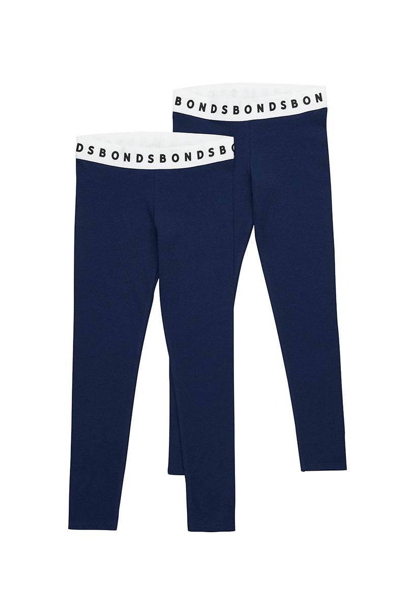 Bonds Hipster 2 Pack Legging - Almost Midnight - Outlet Shop For Kids