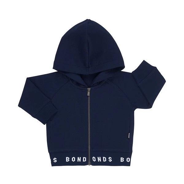 Bonds Logo Fleece Hoodie - Black Sea-Outlet Shop For Kids