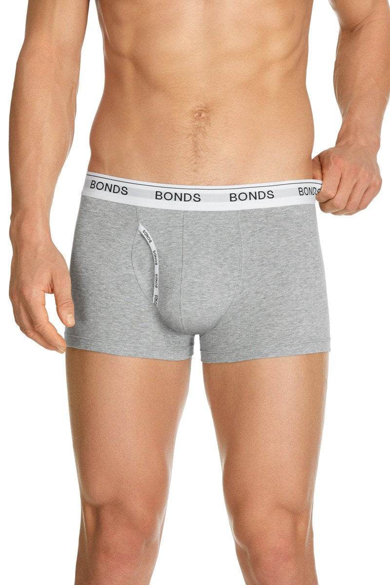 Bonds Mens Guyfront Trunk 3 Pack - Blue/Black/Grey - Outlet Shop For Kids