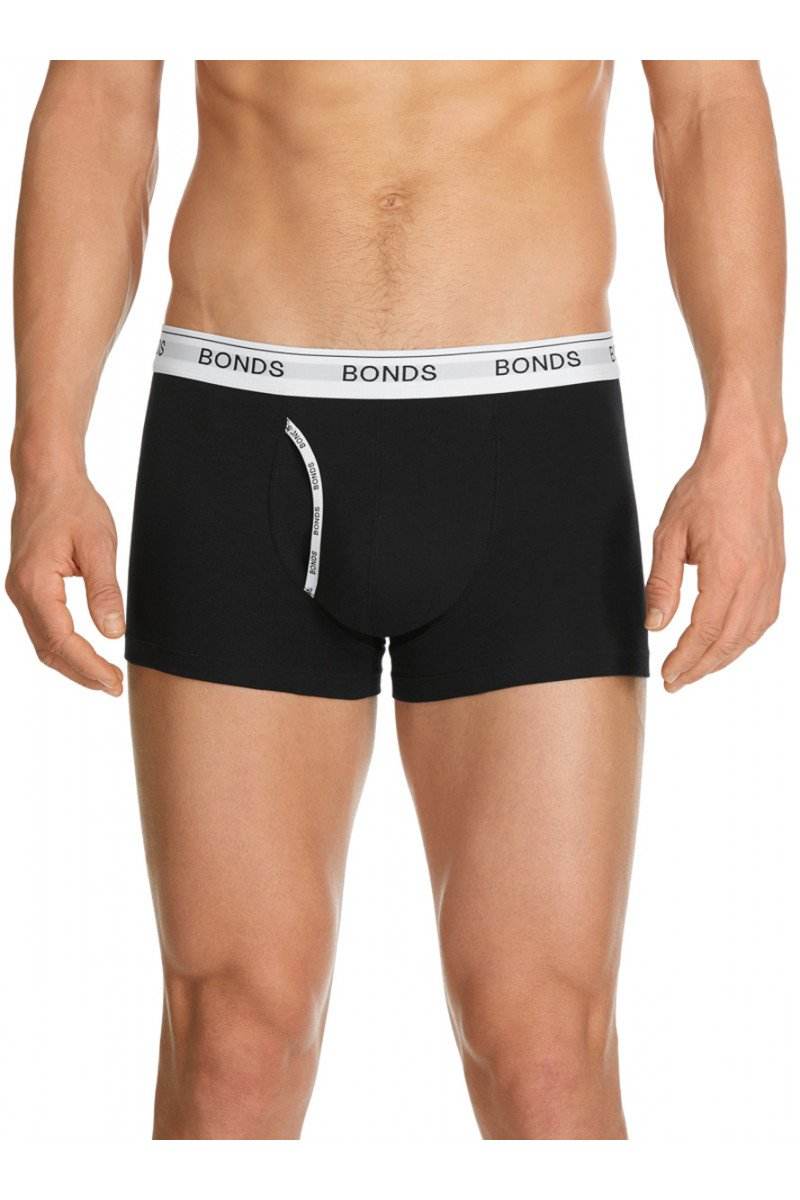 Bonds Mens Guyfront Trunk 3 Pack - Blue/Black/Grey - Outlet Shop For Kids